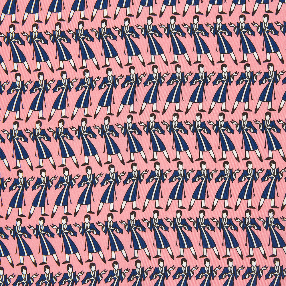 Pink Dressing Gowns Pocket Square