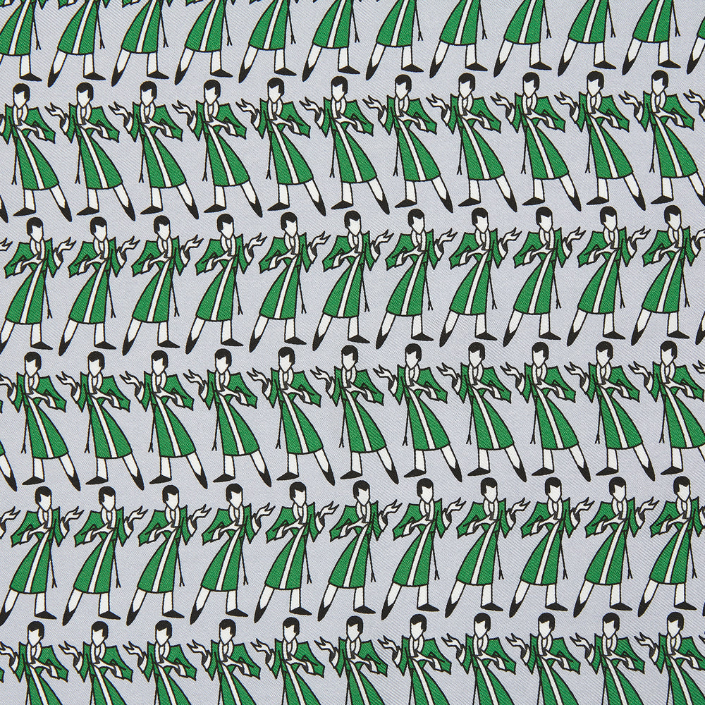 Green Dressing Gowns Pocket Square