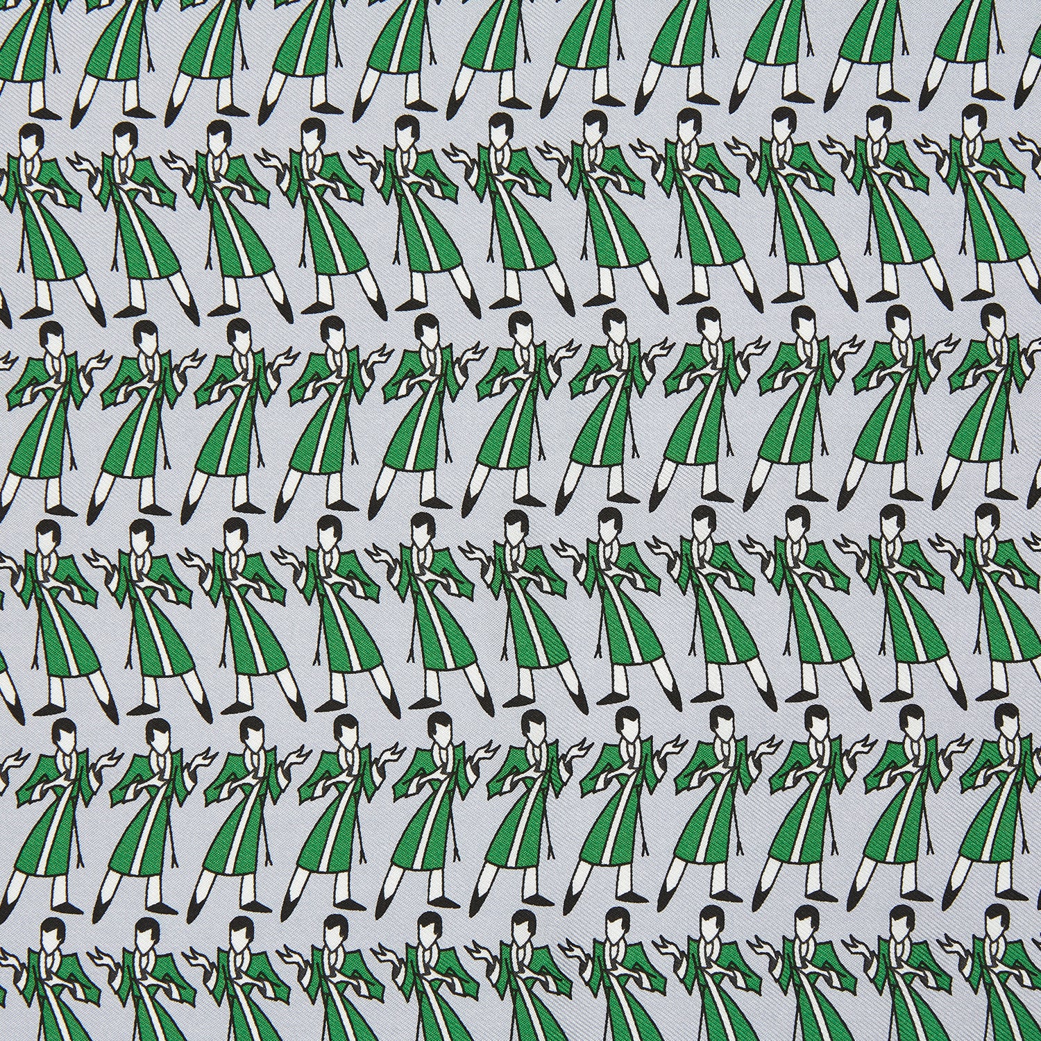 View 3 of product Green Dressing Gowns Pocket Square