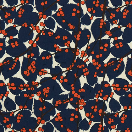 Blue Berry Floral Pocket Square Image 1