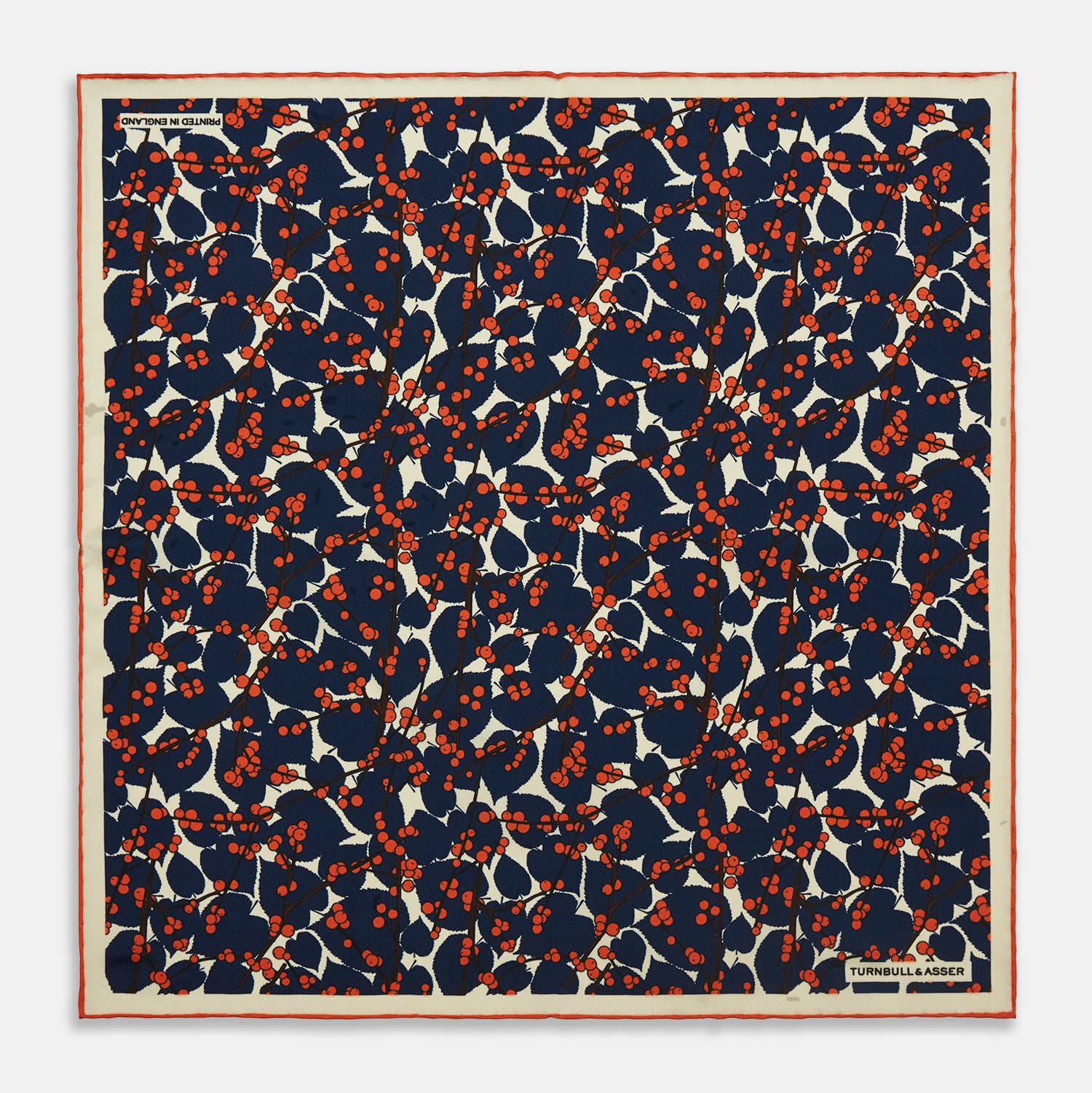 View 1 of product Blue Berry Floral Pocket Square