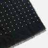 View 2 of product Black & White Spot Superfine Cashmere Scarf