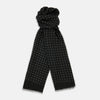 View 1 of product Black & White Spot Superfine Cashmere Scarf