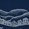 View 2 of product Blue Snowscape Motif Silk Extra Large Scarf