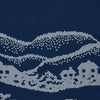 Blue Snowscape Motif Silk Extra Large Scarf