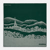 View 1 of product Green Snowscape Motif Silk Extra Large Scarf