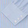 View 3 of product Light Blue Bengal Stripe Shirt with T&A Collar and 3-Button Cuffs