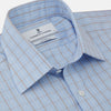 View 2 of product Beige Graph Check Regular Fit Shirt with T&A Collar and 3-Button Cuffs