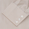 View 3 of product Sand Bengal Stripe Regular Fit Shirt with T&A Collar and 3-Button Cuffs