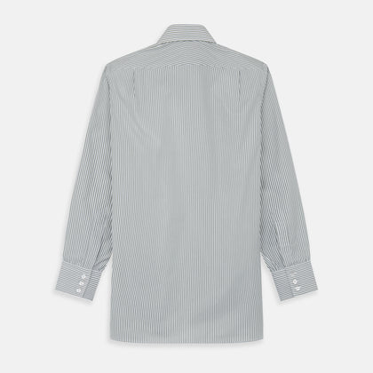 Green Bengal Stripe Regular Fit Shirt with T&A Collar and 3-Button Cuffs Image 4