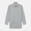 View 1 of product Green Bengal Stripe Regular Fit Shirt with T&A Collar and 3-Button Cuffs