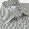View 2 of product Green Bengal Stripe Regular Fit Shirt with T&A Collar and 3-Button Cuffs