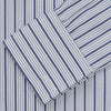 View 5 of product Navy Stripe Regular Fit Shirt With T&A Collar and Square Double Cuffs