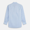 View 5 of product Green Stripe Regular Fit Shirt with T&A Collar and Double Cuffs