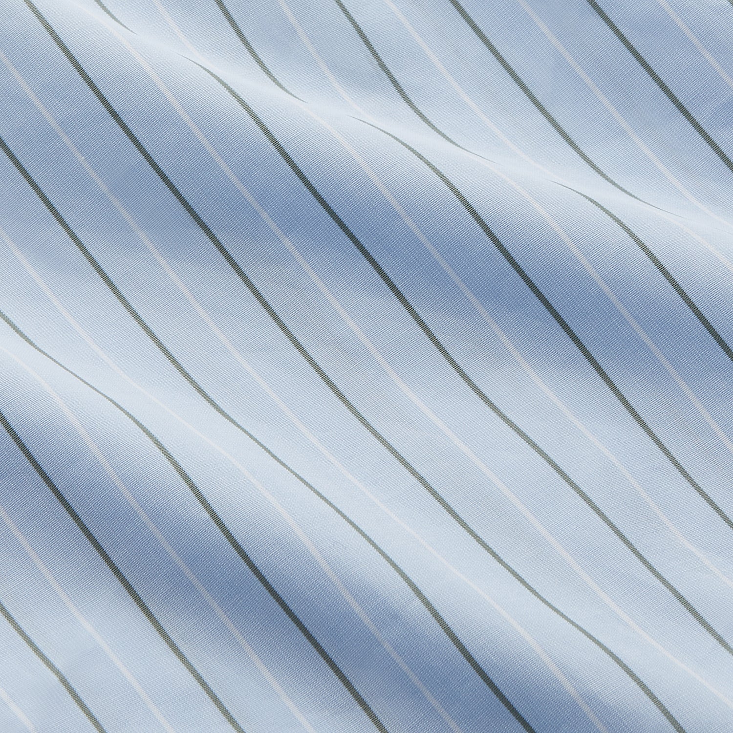 View 4 of product Green Stripe Regular Fit Shirt with T&A Collar and Double Cuffs