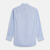 View 5 of product Burgundy Stripe Regular Fit Shirt with T&A Collar and Double Cuffs