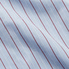 Burgundy Stripe Regular Fit Shirt with T&A Collar and Double Cuffs