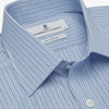 Blue Stripe Shirt with T&A Collar and 3-Button Cuffs