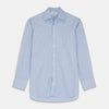 View 1 of product Blue Stripe Shirt with T&A Collar and 3-Button Cuffs