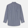 View 6 of product Navy Check Shirt with T&A Collar and 3-Button Cuffs