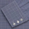 View 5 of product Navy Check Shirt with T&A Collar and 3-Button Cuffs