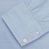 View 5 of product Pale Blue Check Shirt with T&A Collar and 3-Button Cuffs