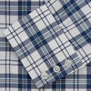 View 5 of product Blue Check Shirt with T&A Collar and 3-Button Cuffs
