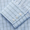 View 3 of product Green Graph Check Regular Fit Shirt with T&A Collar and 3-Button Cuffs