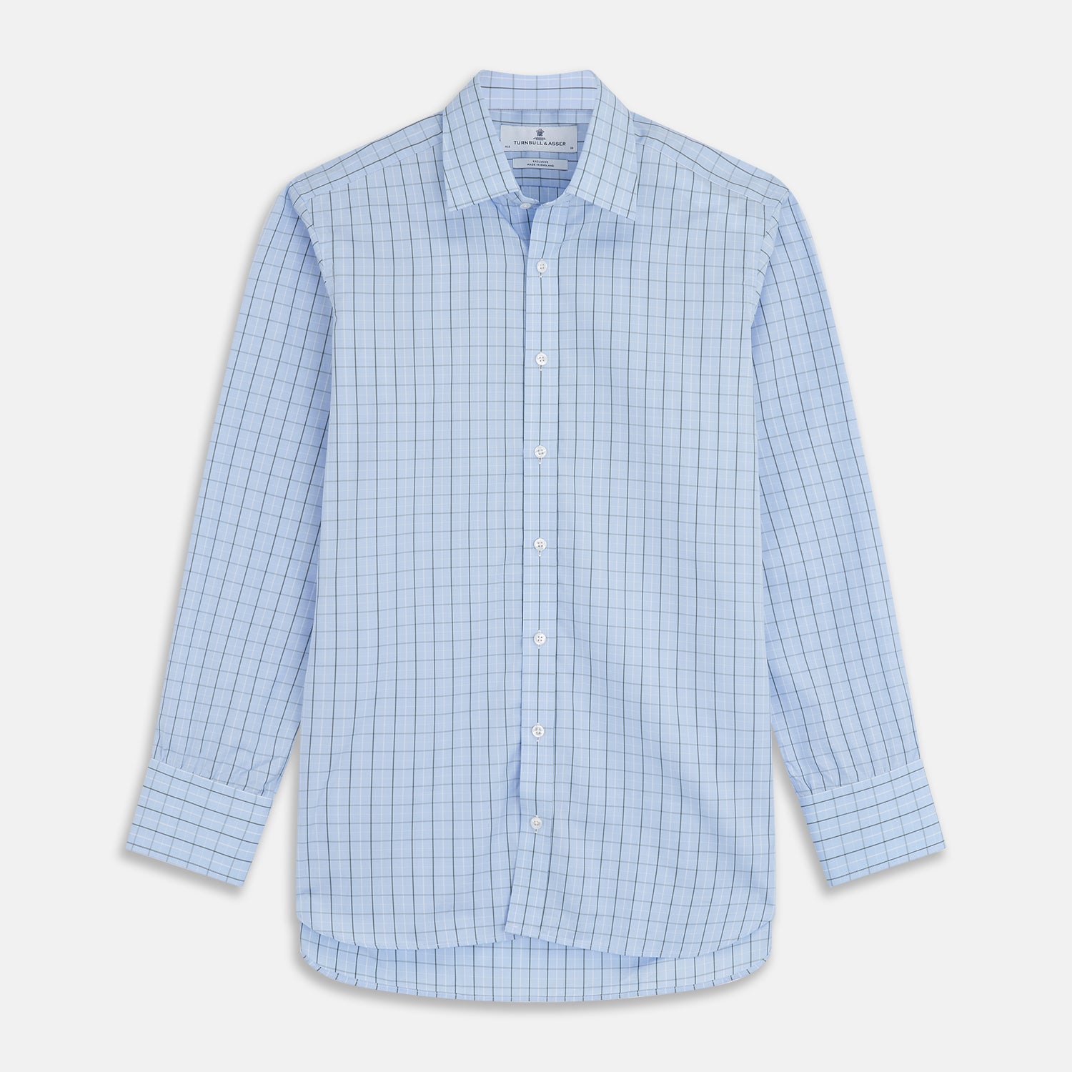 View 1 of product Green Graph Check Regular Fit Shirt with T&A Collar and 3-Button Cuffs