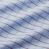 View 4 of product Burgundy Graph Check Regular Fit Shirt with T&A Collar and 3-Button Cuffs