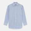 View 1 of product Burgundy Graph Check Regular Fit Shirt with T&A Collar and 3-Button Cuffs