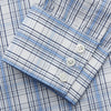 View 3 of product Tonal Blue Check Regular Fit Shirt with T&A Collar and 3-Button Cuffs