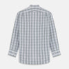 View 5 of product Tonal Green Check Regular Fit Shirt with T&A Collar and 3-Button Cuffs