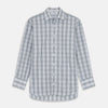 View 1 of product Tonal Green Check Regular Fit Shirt with T&A Collar and 3-Button Cuffs