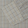 View 3 of product Blue Multi Check Cotton-Cashmere Shirt with T&A Collar and 3-Button Cuffs