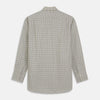 View 6 of product Green Multi Check Cotton-Cashmere Shirt with T&A Collar and 3-Button Cuffs