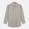 View 1 of product Green Multi Check Cotton-Cashmere Shirt with T&A Collar and 3-Button Cuffs