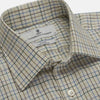 View 4 of product Green Multi Check Cotton-Cashmere Shirt with T&A Collar and 3-Button Cuffs