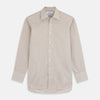 View 1 of product Sand Gingham Check Regular Fit Shirt with T&A Collar and 3-Button Cuffs
