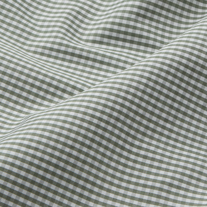 Green Gingham Check Regular Fit Shirt with T&A Collar and 3-Button Cuffs Image 3