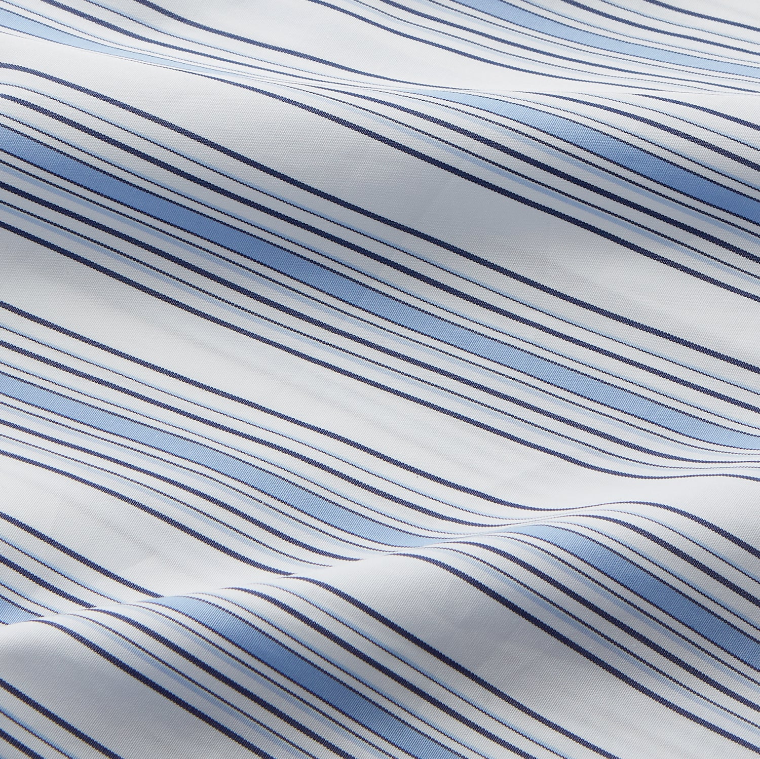 View 4 of product Blue Multi Stripe Regular Fit Shirt with T&A Collar & 3 Button Cuffs
