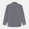 View 6 of product Blue Check Weekend Fit Shirt with Derby Collar and 1-Button Cuffs