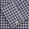 View 5 of product Blue Check Weekend Fit Shirt with Derby Collar and 1-Button Cuffs