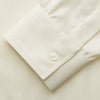 View 3 of product Cream Herringbone Fine Cotton Weekend Officer Fit Shirt with Dorset Collar