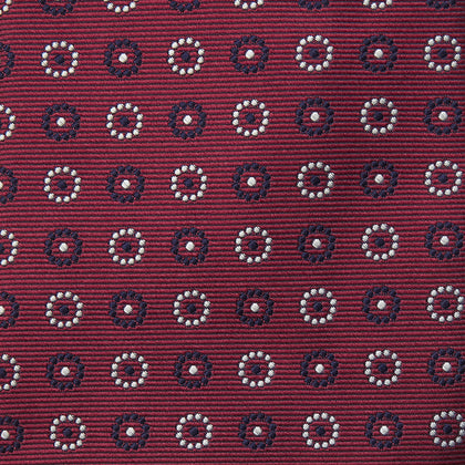 Red Spheric Emblem Tie Image 2