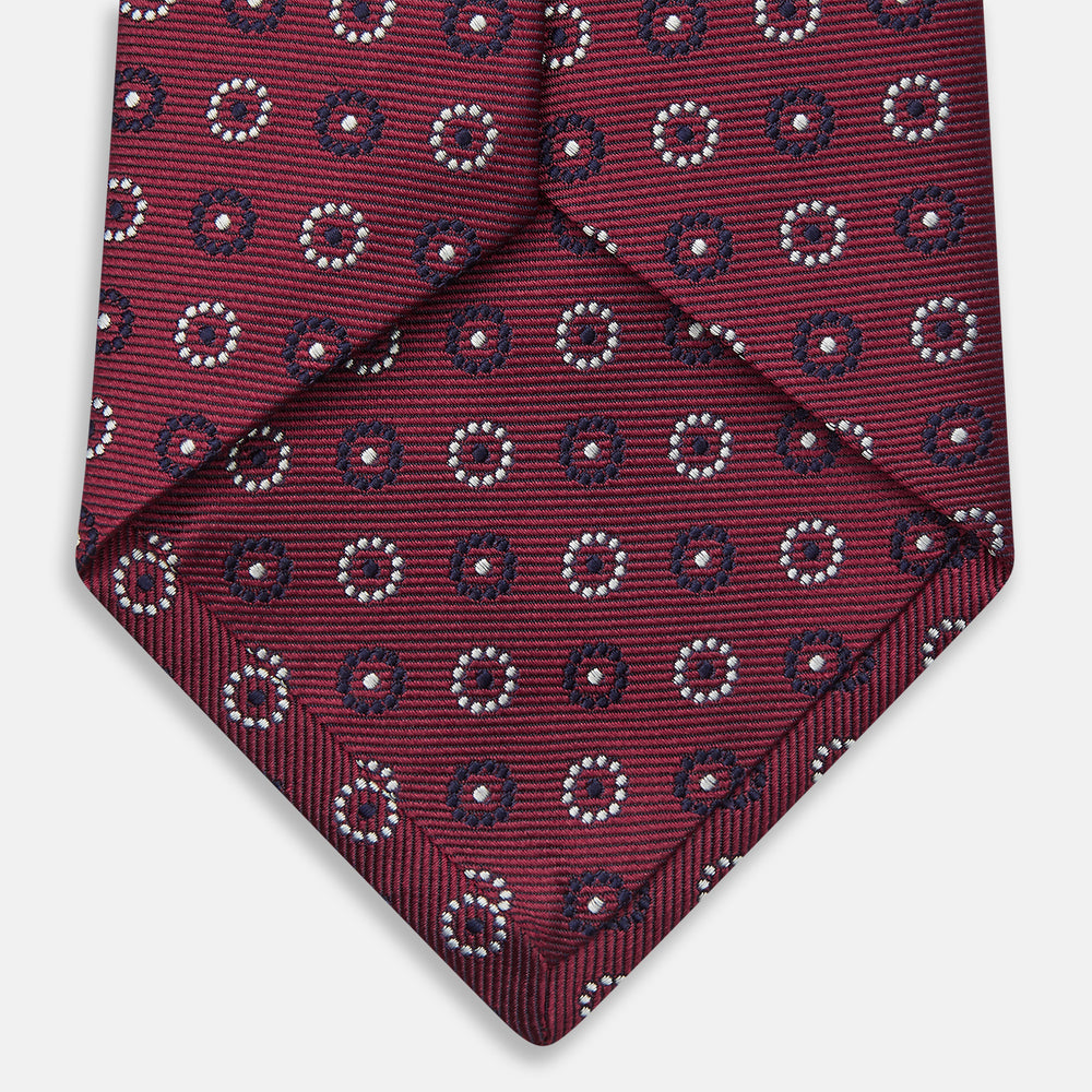 Red Spheric Emblem Tie