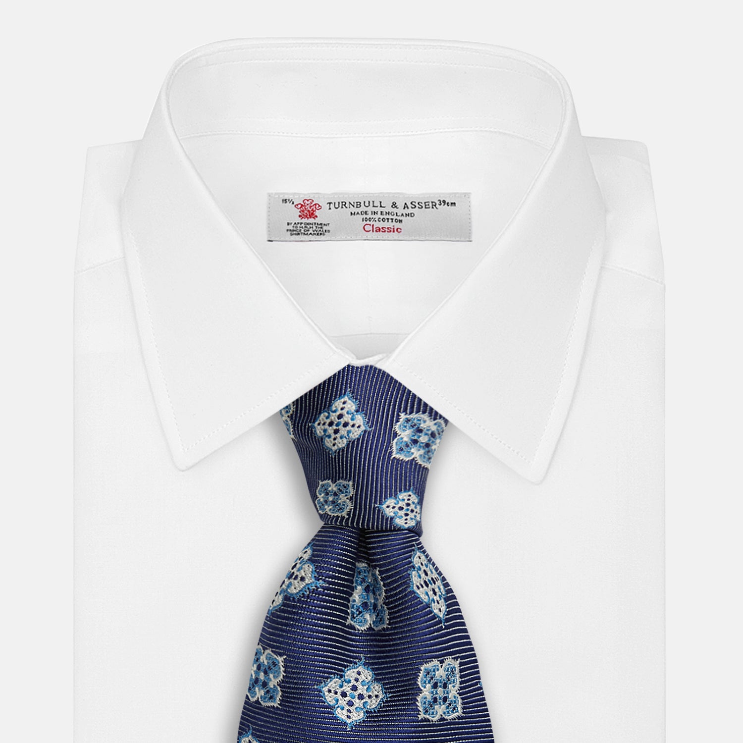 View 2 of product Blue Geometric Jacquard Tie