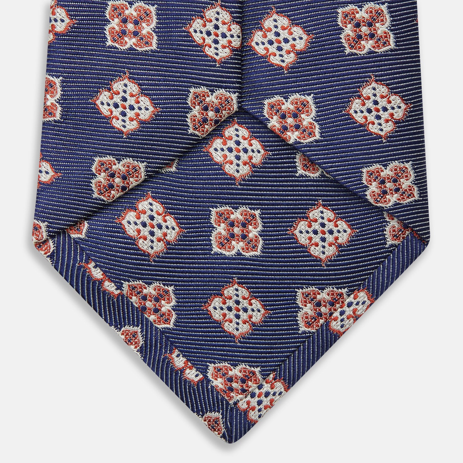 View 4 of product Burgundy Geometric Jacquard Tie