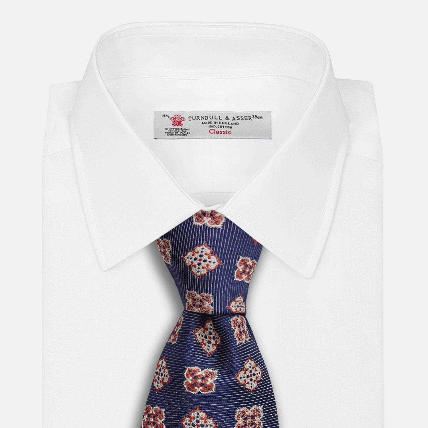View 2 of product Burgundy Geometric Jacquard Tie