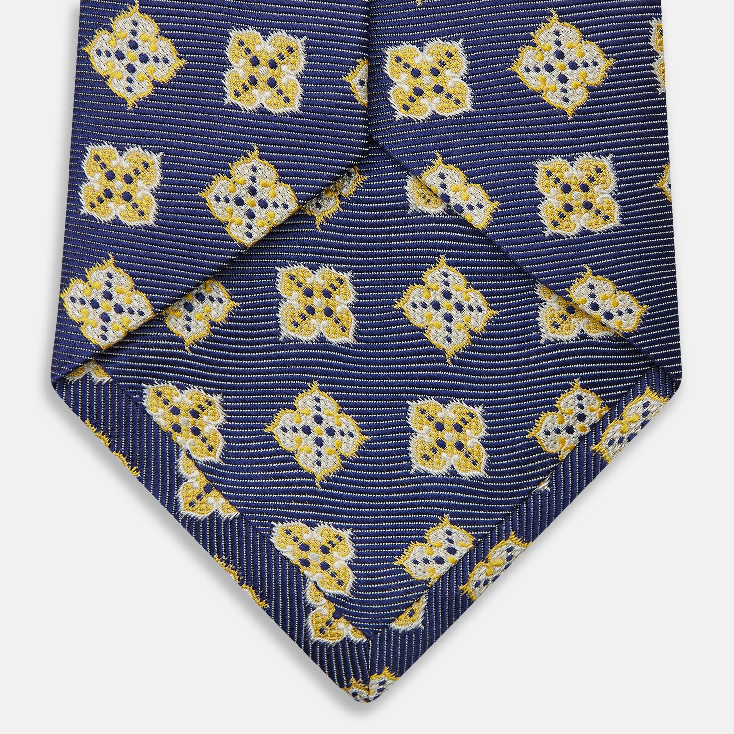 View 4 of product Yellow Geometric Jacquard Tie